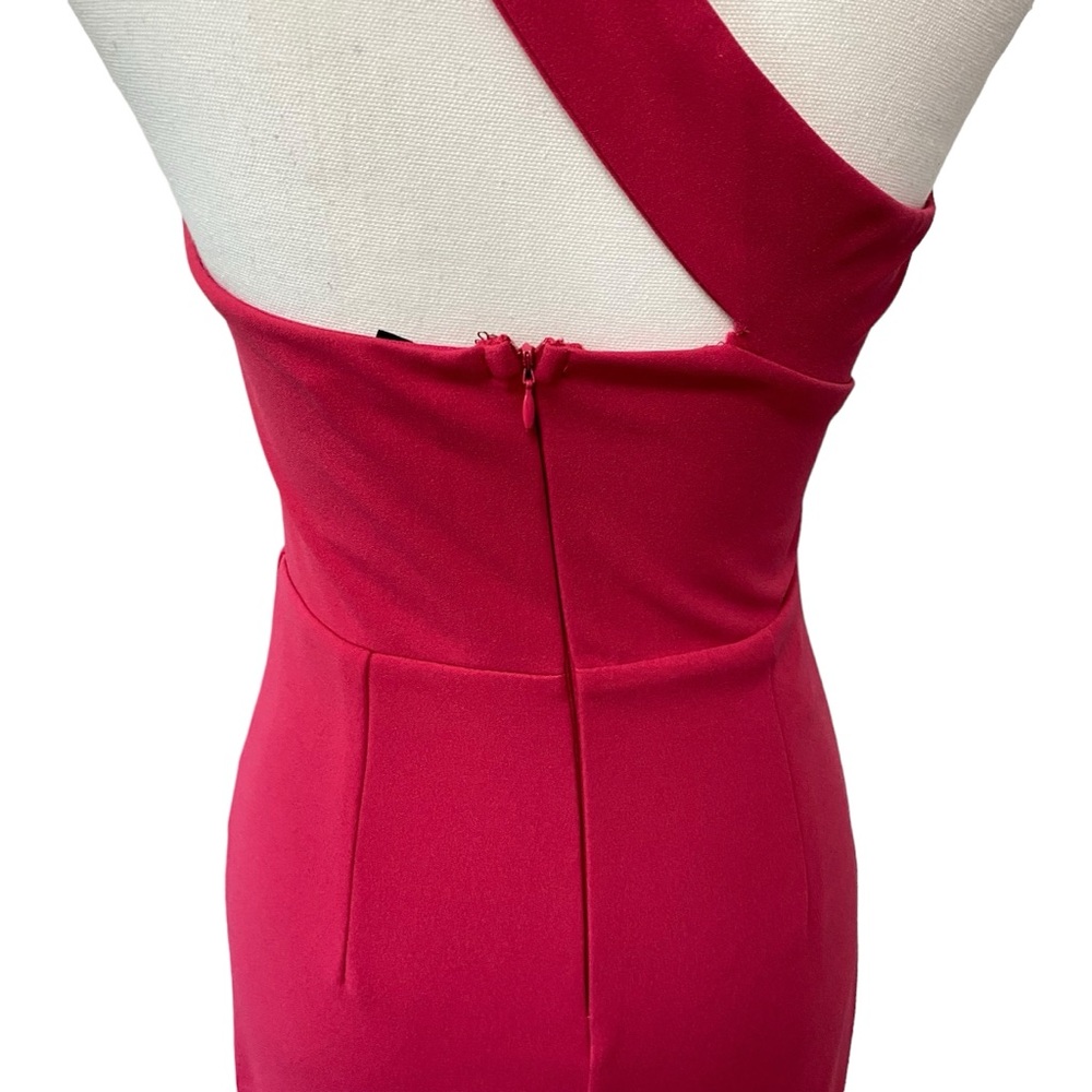 Lulu's Remarkable Presence One-Shoulder Maxi Dress‎ Magenta Purple Pink Small - Picture 4 of 9